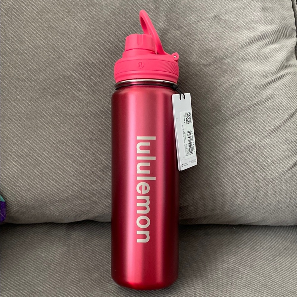 Lululemon Red Water Bottle